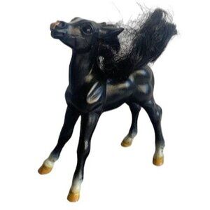 Breyers Reeves Black & White Horse Foal Figurine 4.5 Inches Collectible Toy Deco